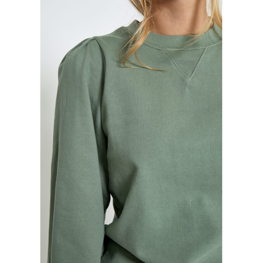 Gloria GOTS Sweatshirt Hedge Green | Peppercorn