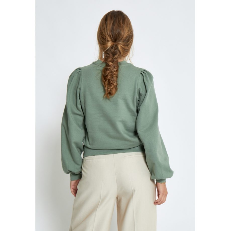 Gloria GOTS Sweatshirt Hedge Green | Peppercorn