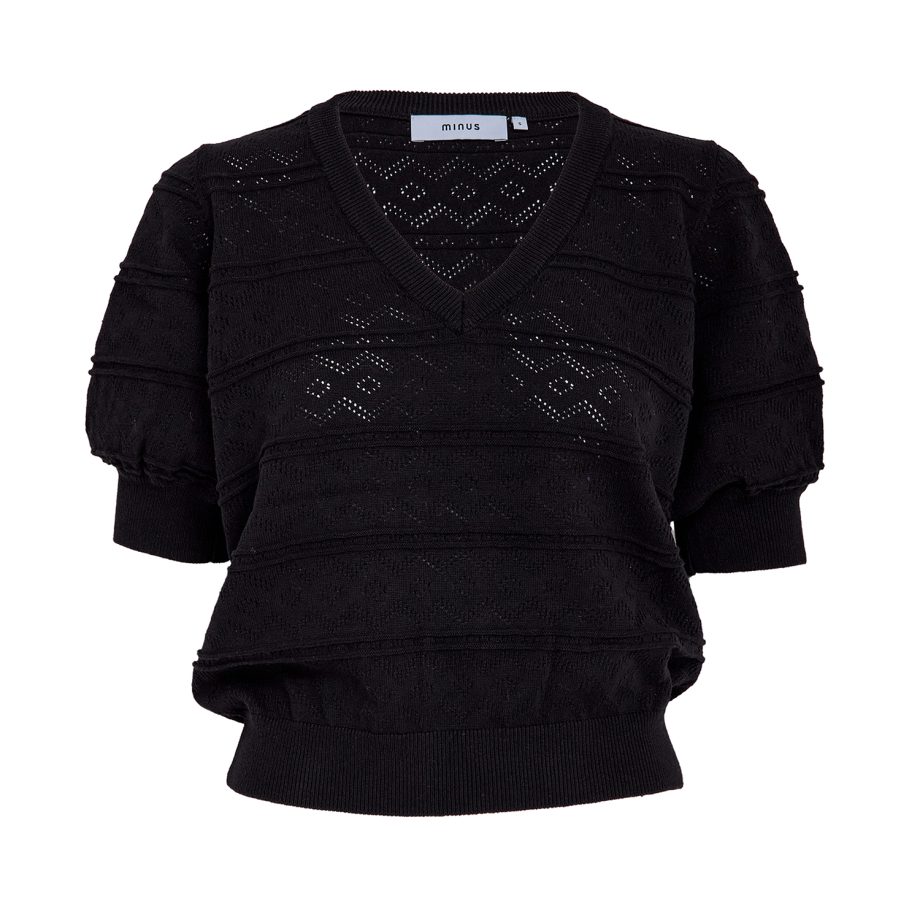 Kesha Knit Pullover Black | Minus