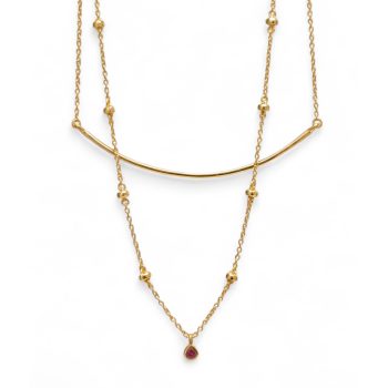 Collier Iluka Double Ruby | Muja Juma