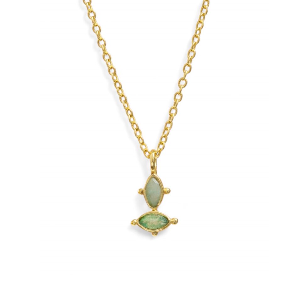 Collier Amazonite and Nefrite | Muja Juma