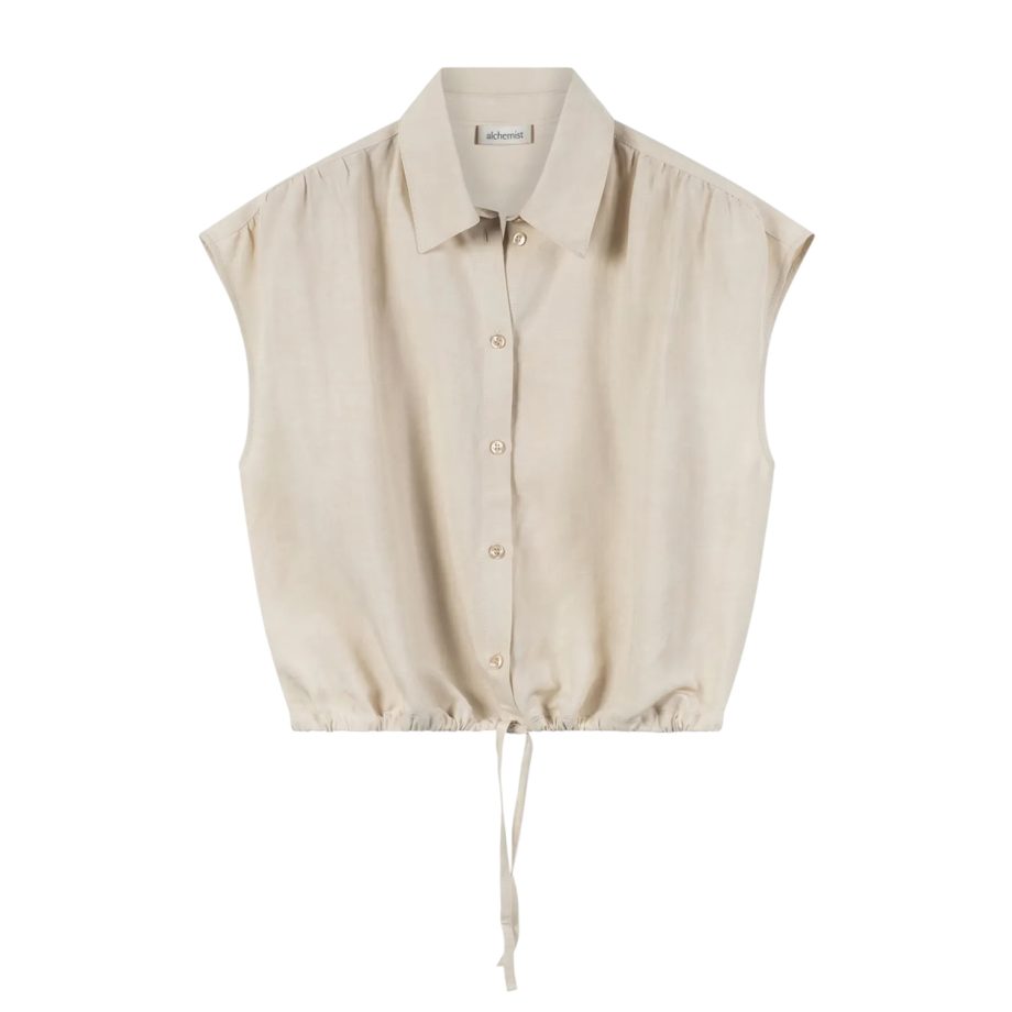 Flora Blouse Oatmeal | Alchemist