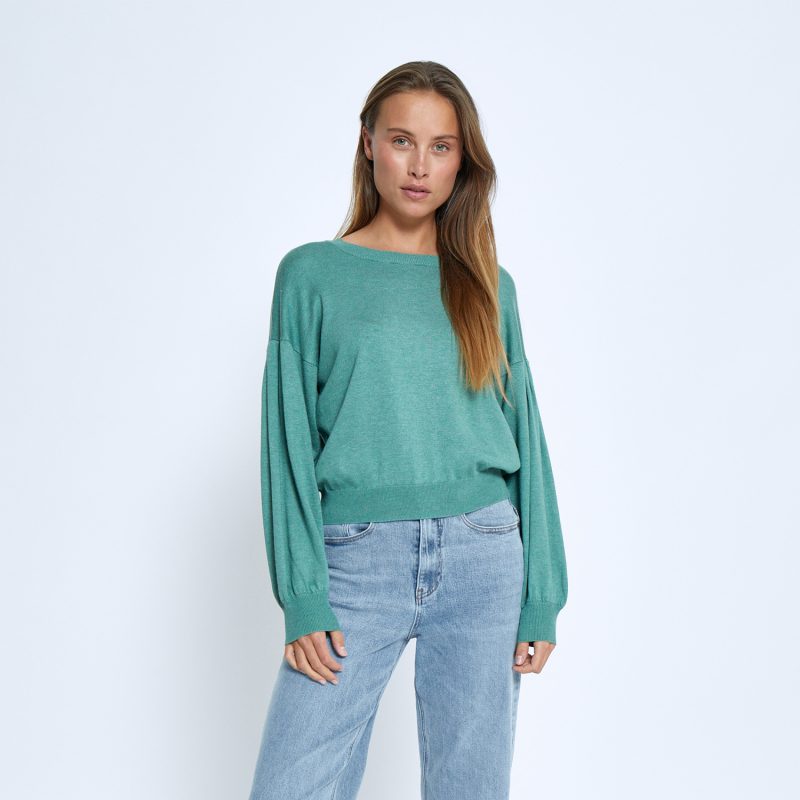 Melea Knit Pullover Frosty Spruce Mel | Minus