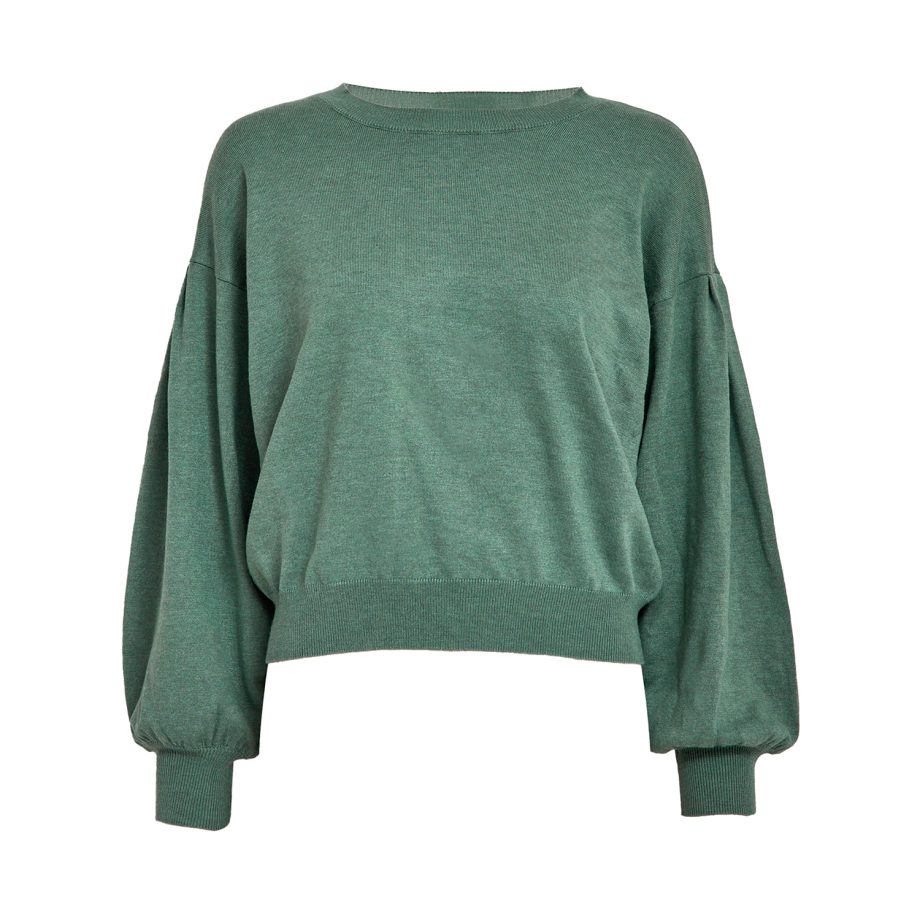 Melea Knit Pullover Frosty Spruce Mel | Minus