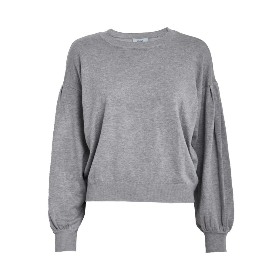 Melea Knit Pullover Light Grey Melange | Minus