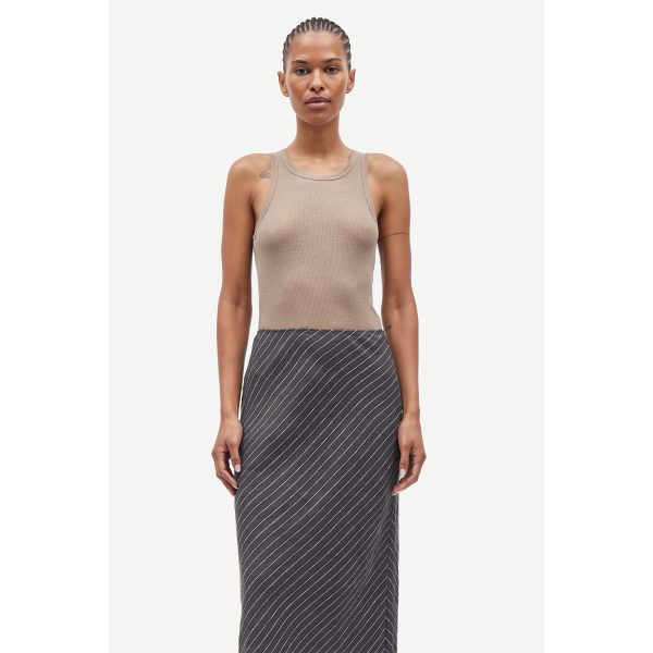 Saagneta Long Skirt Beluga Stripe | Samsoe Samsoe