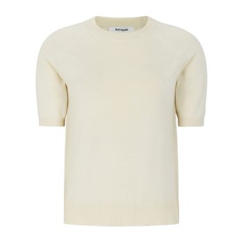 Marla Short Sleeve O-neck Knit Arctic Wolf | Soft Rebels