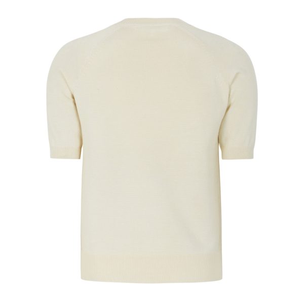 Marla Short Sleeve O-neck Knit Arctic Wolf | Soft Rebels