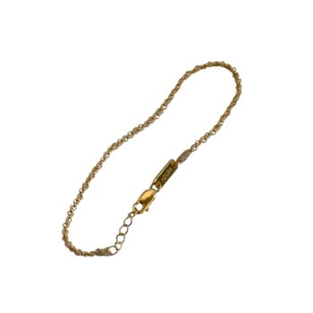 Gold-Vermeil Chain Bracelet Cream | Adorn