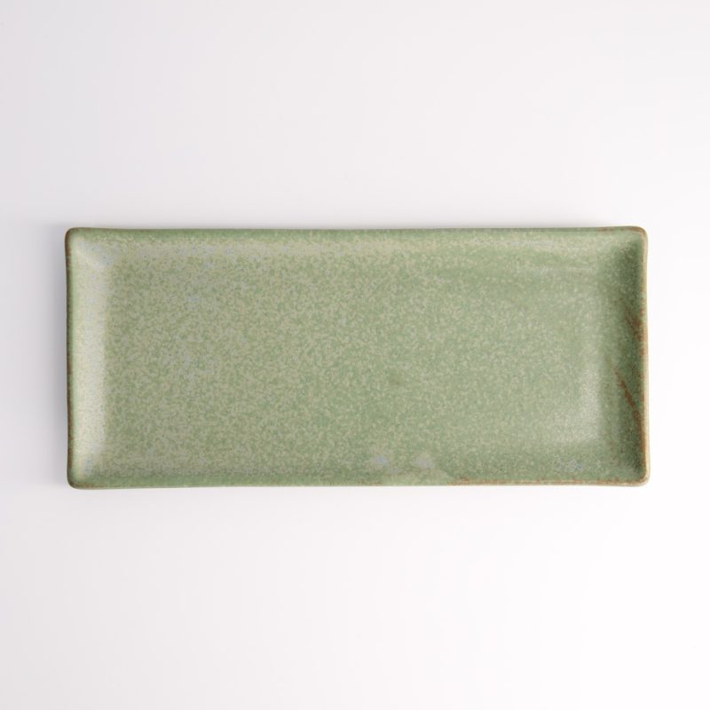 Vert Sauge Rect. Plate 28.5cm | Tokyo Design Studio