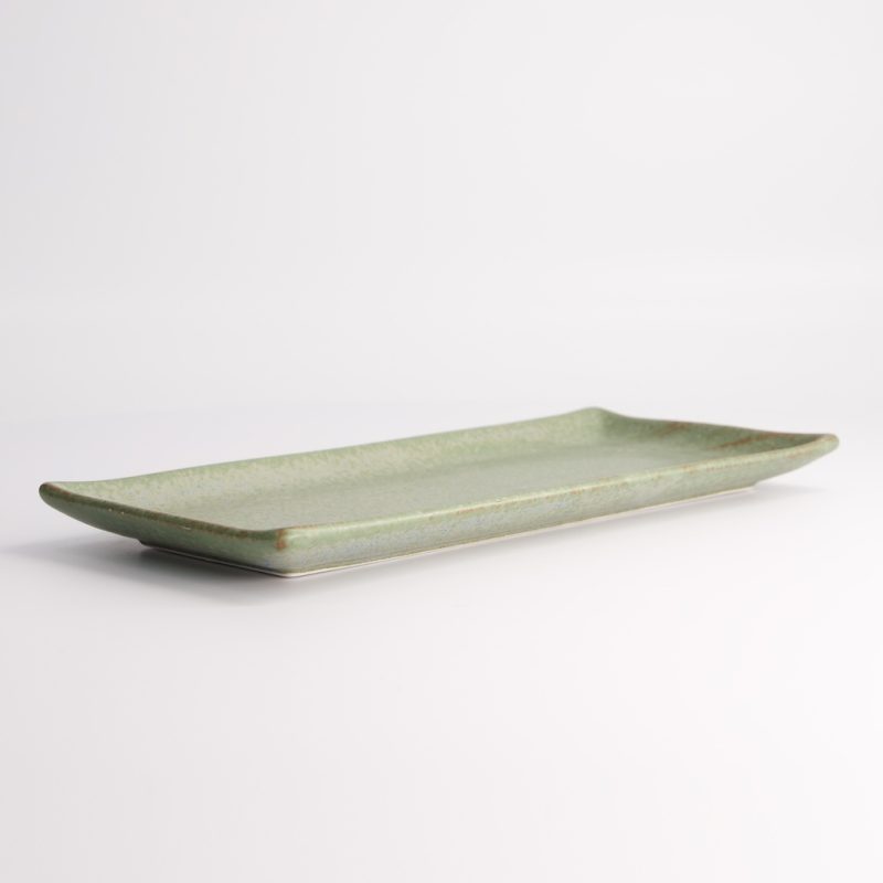 Vert Sauge Rect. Plate 28.5cm | Tokyo Design Studio