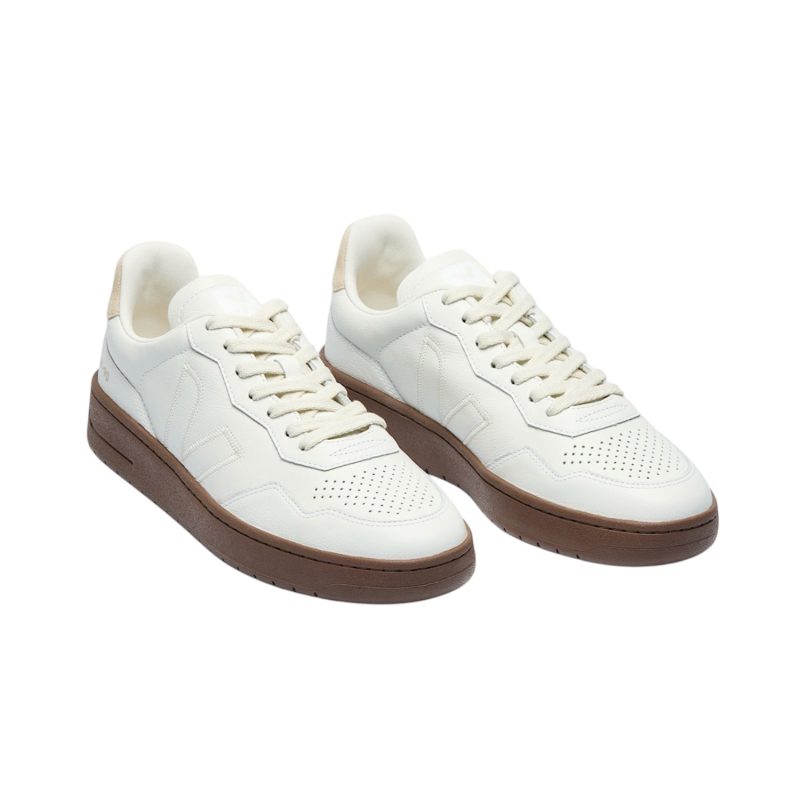 V-90 Leather White Pierre Almond | VEJA