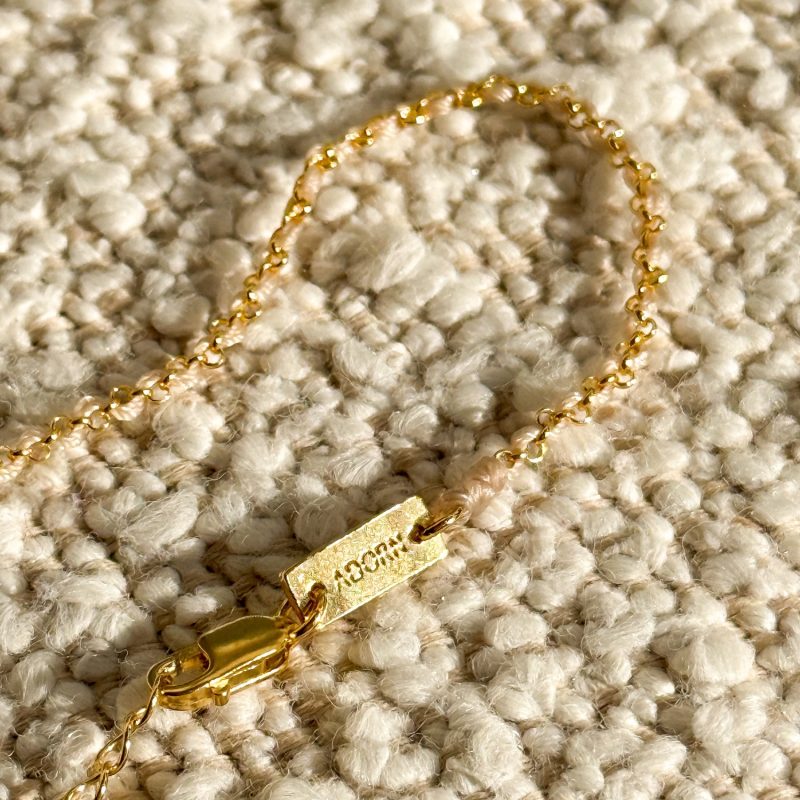 Gold-Vermeil Chain Bracelet Cream | Adorn