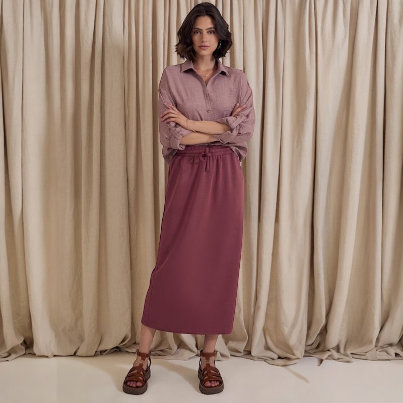 Dicette long skirt Apple Butter Brown | Peppercorn