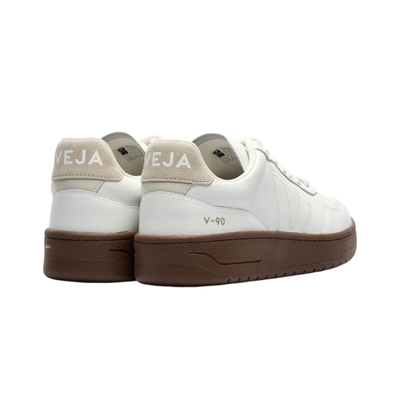 V-90 Leather White Pierre Almond | VEJA