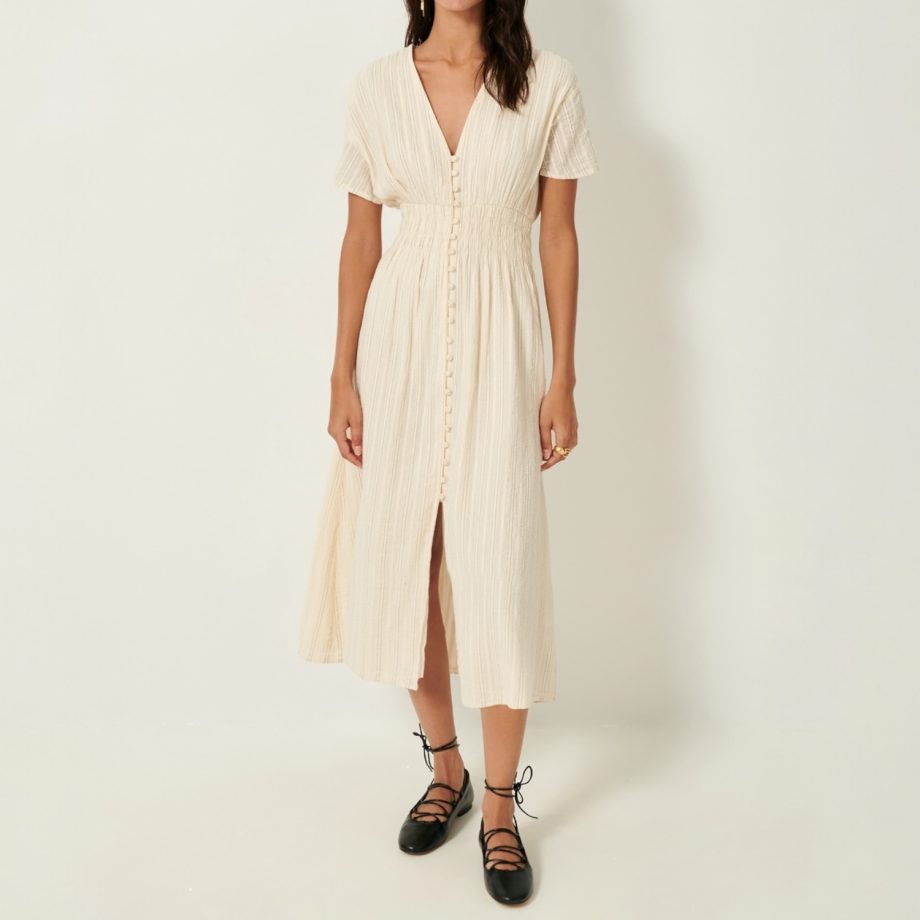 Galaposa Dress Sandcream | Sessùn