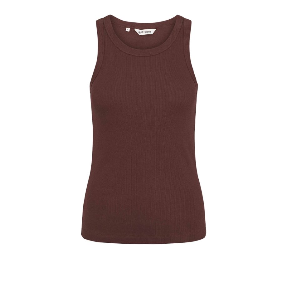 Adelynn Tank Top Deep Mahogany | Soft Rebel