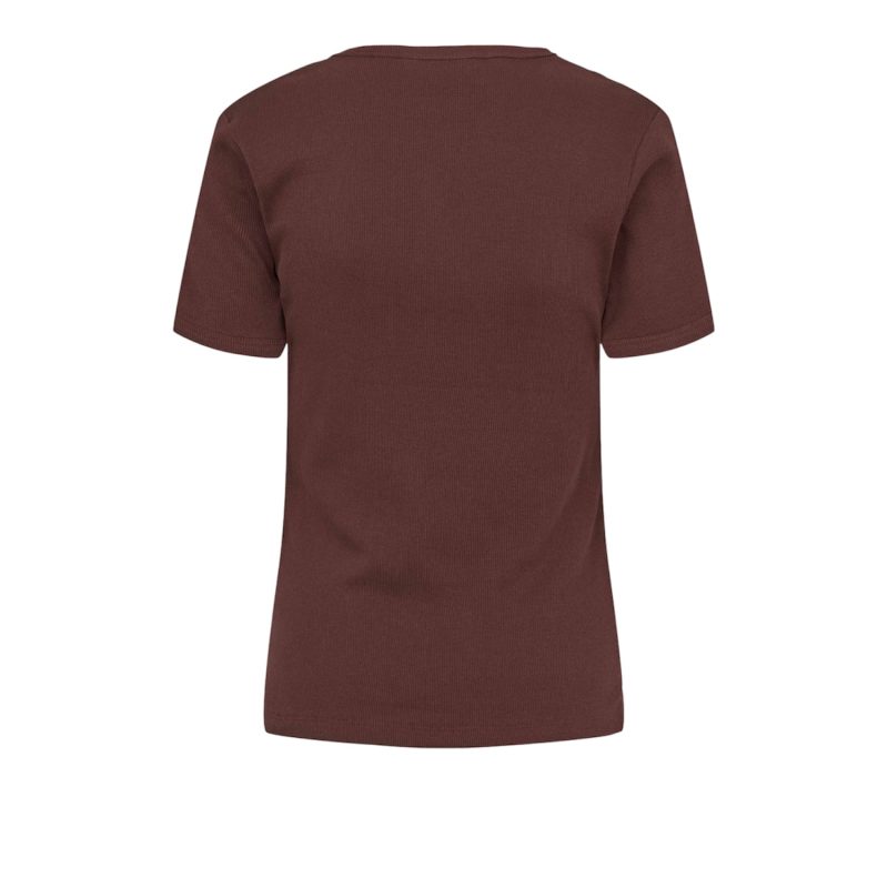 Adelynn Keyhole T-shirt Deep Mahogany | Soft Rebel