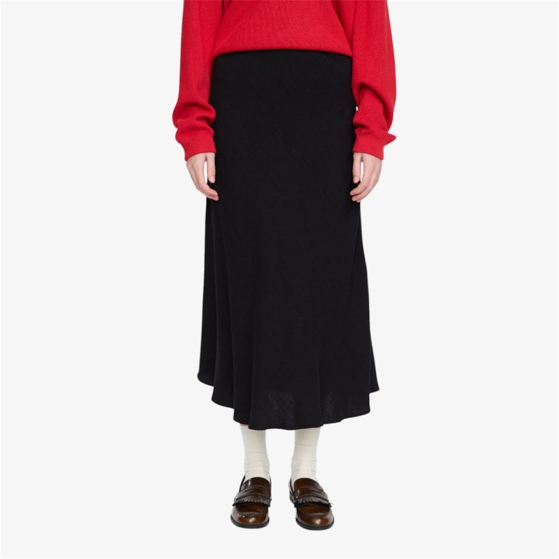 Samantha Midi Skirt Black | Soft Rebels