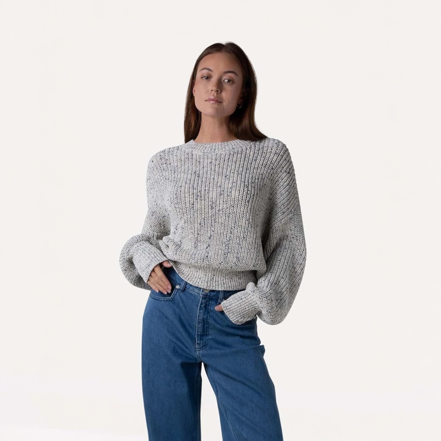 Dylana Knitted Pull Night Sky Melee | Another Label