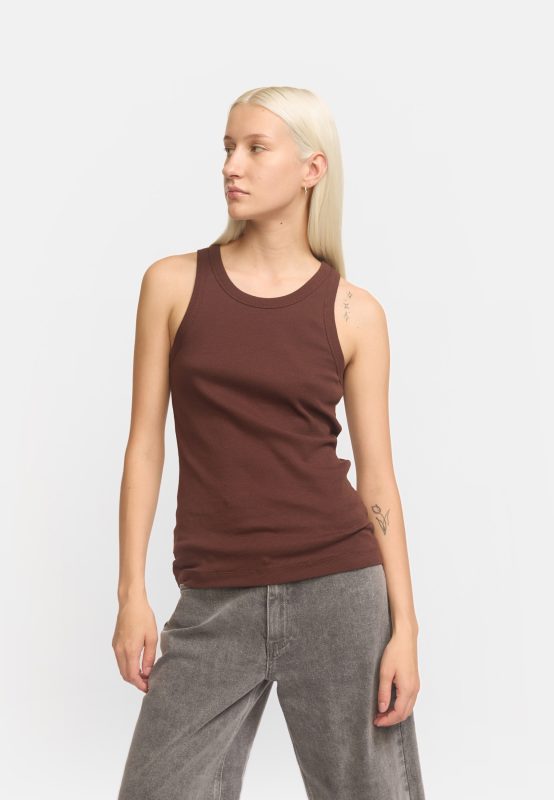 Adelynn Tank Top Deep Mahogany | Soft Rebel