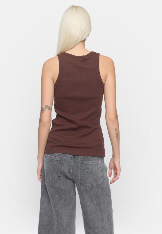 Adelynn Tank Top Deep Mahogany | Soft Rebel