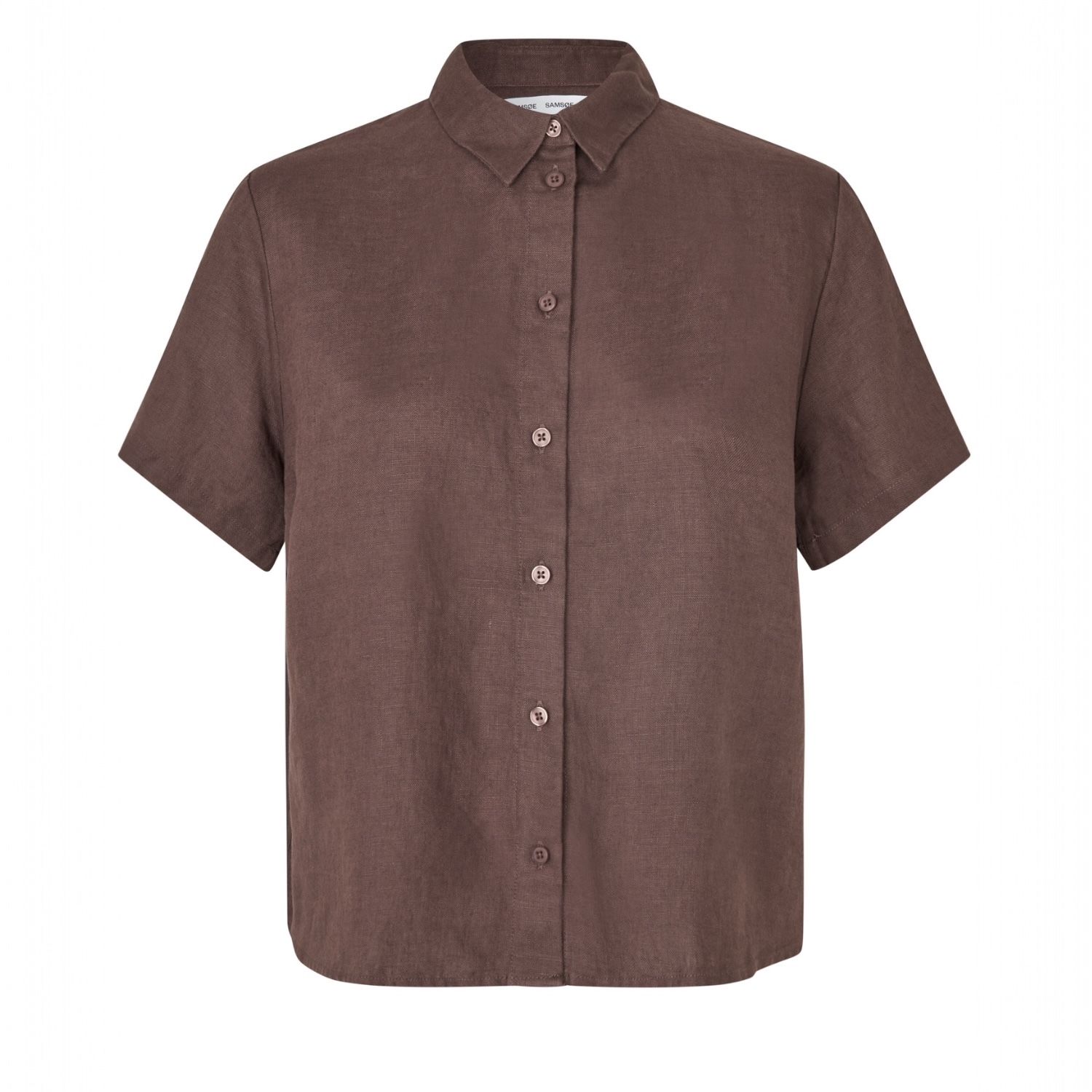 Mina SS Shirt NP French Roast | Samsoe Samsoe