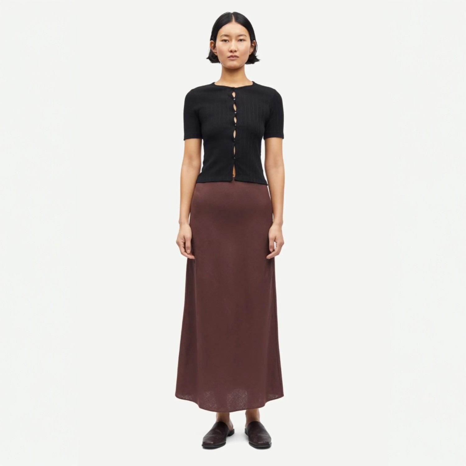 Saagneta Long Skirt French Roast | Samsoe Samsoe