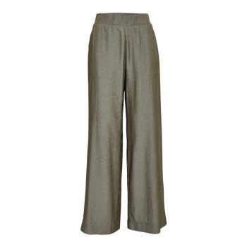 Bea Wide Pant Green Melange | Peppercorn