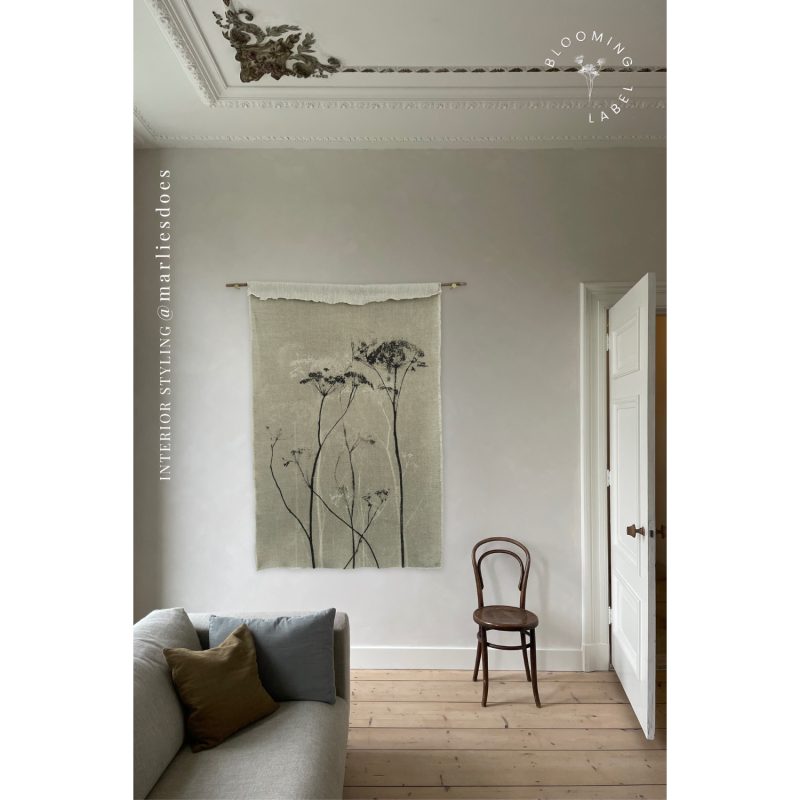 Mysterium Greyish Mint Wandkleed | Blooming Label
