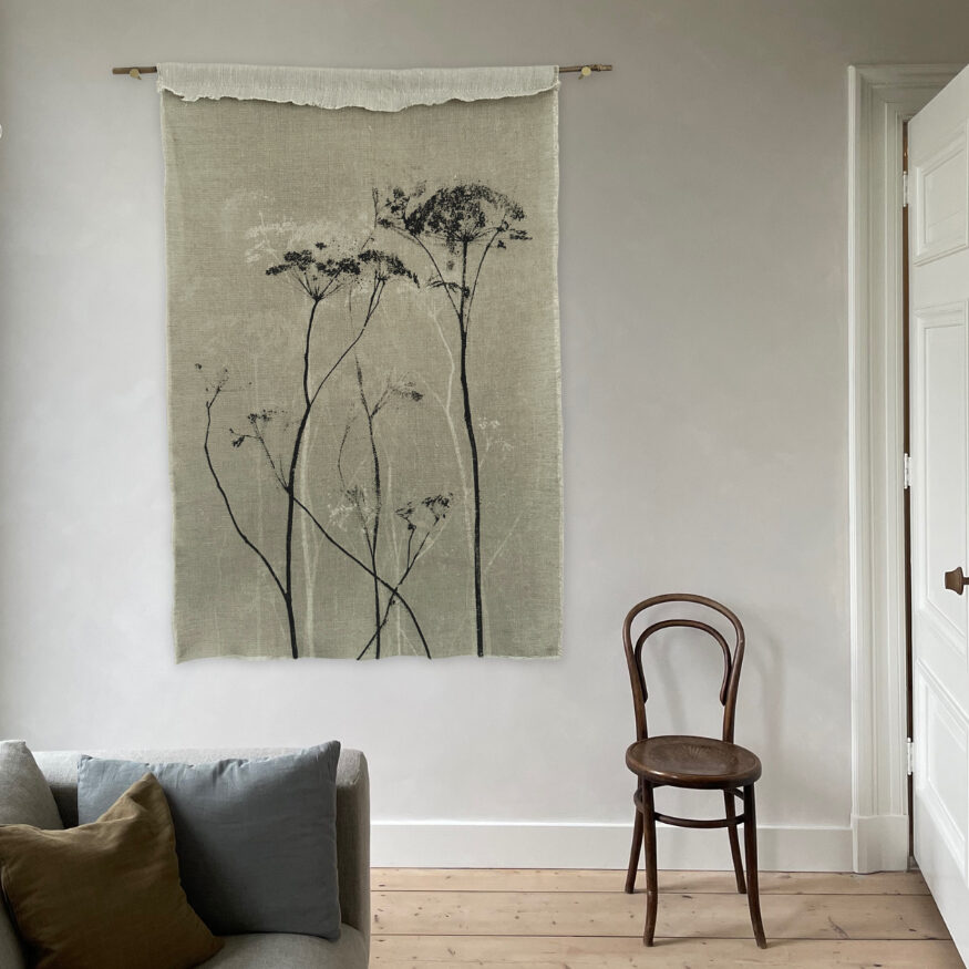 Mysterium Greyish Mint Wandkleed | Blooming Label