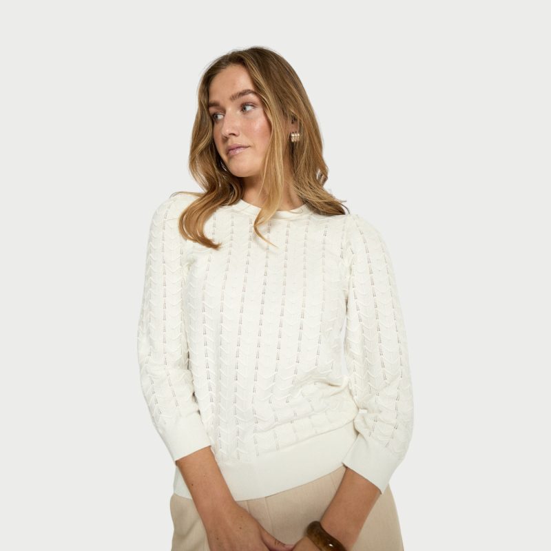 Rosy Pullover Cloud Dancer | Peppercorn