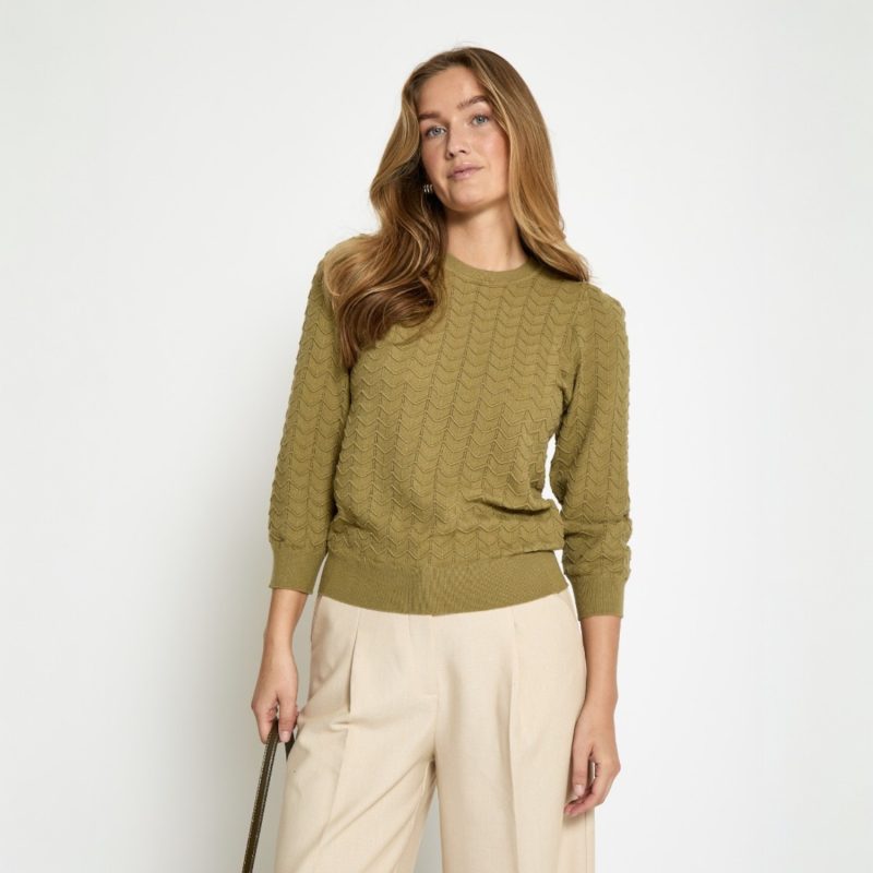 Rosy Pullover Gray Green | Peppercorn