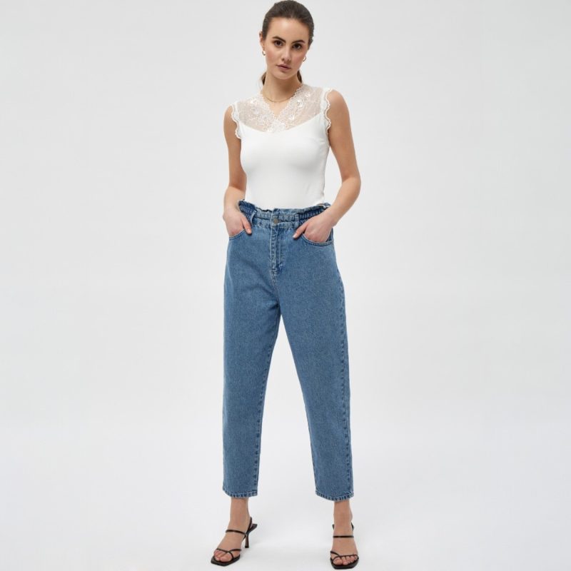Vanessa V-Neck Sleeveless Top Broken White | Minus
