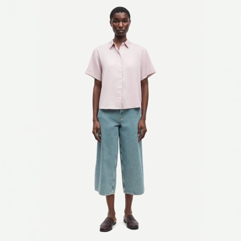 Mina SS Shirt Violet Ice | Samsoe Samsoe