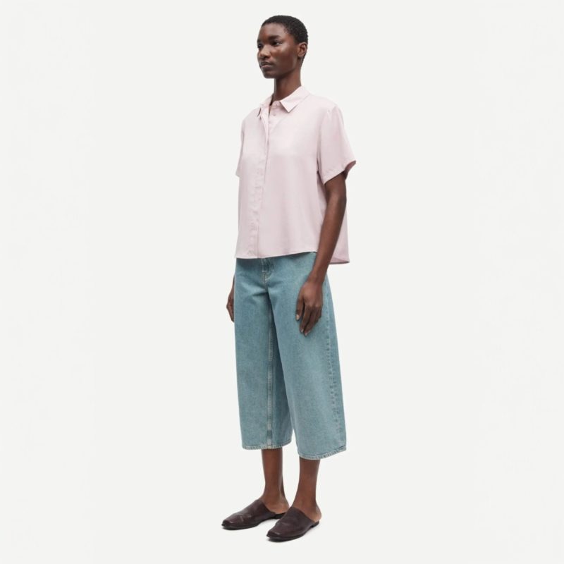 Mina SS Shirt Violet Ice | Samsoe Samsoe