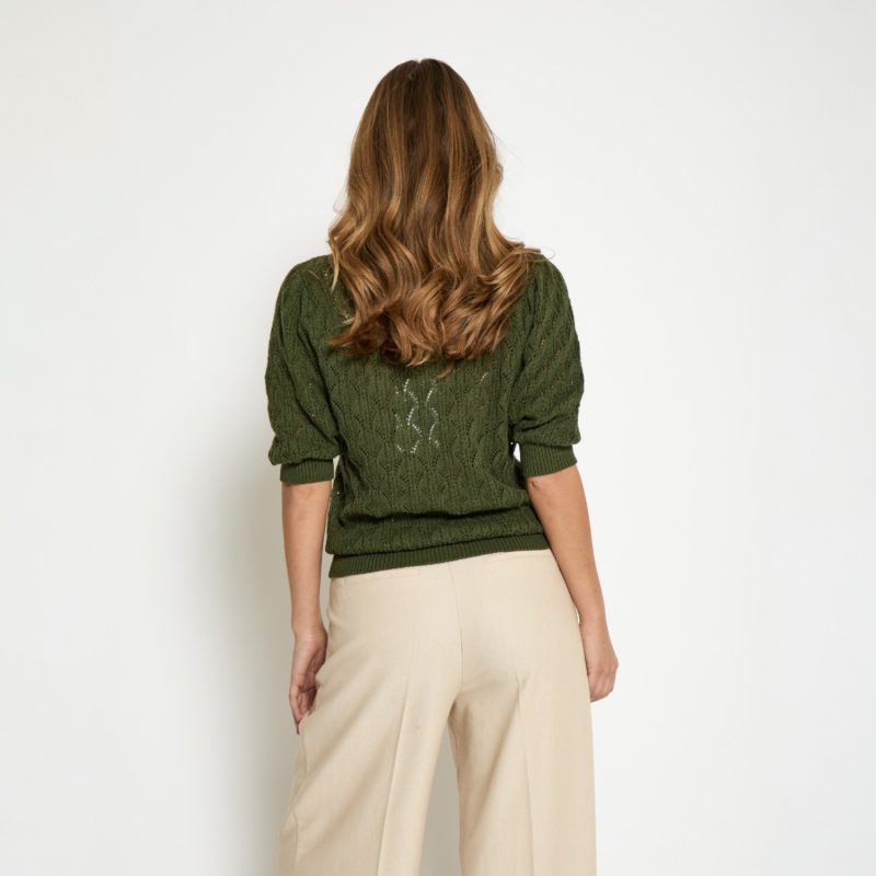 Lamina Half Sleeve Pullover Rifle Green | Minus