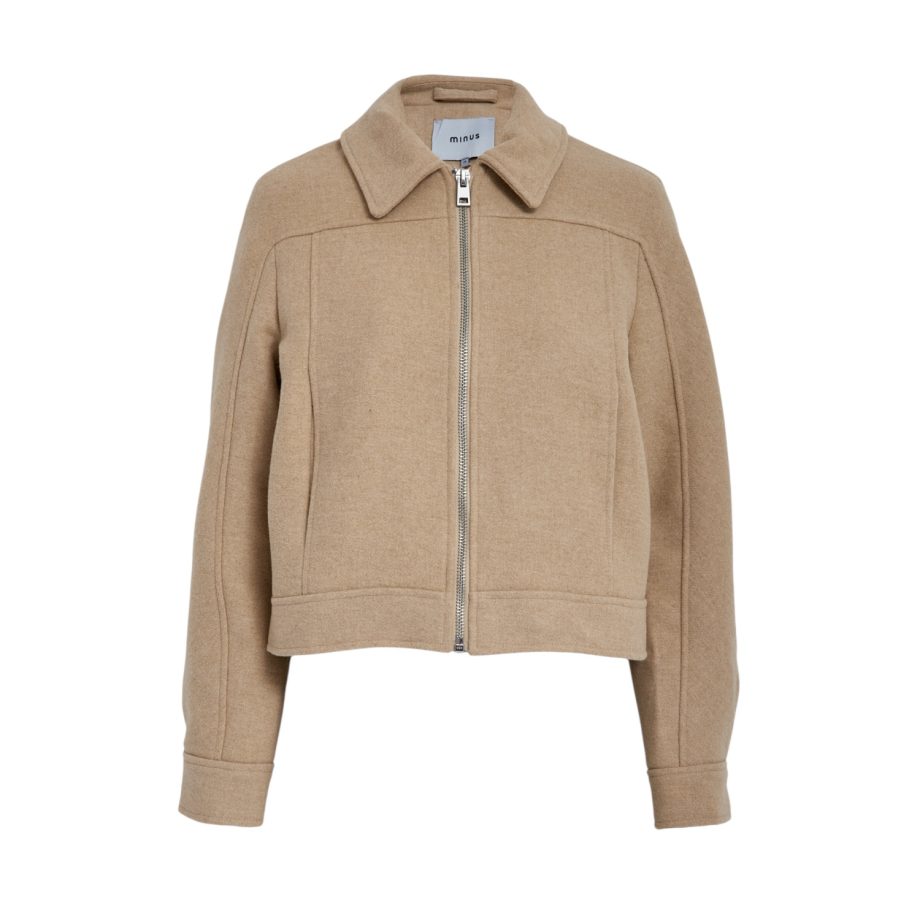 Rue Short Jacket Irish Cream Sand | Minus