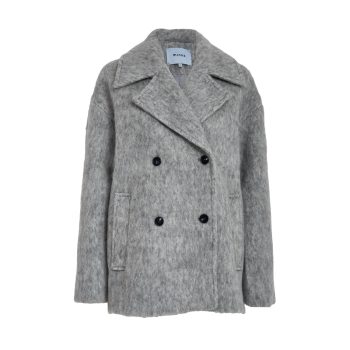 Clover Short Coat Light Grey Melange | Minus