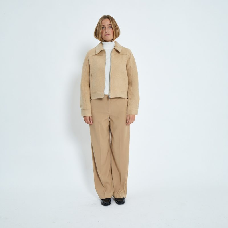 Rue Short Jacket Irish Cream Sand | Minus