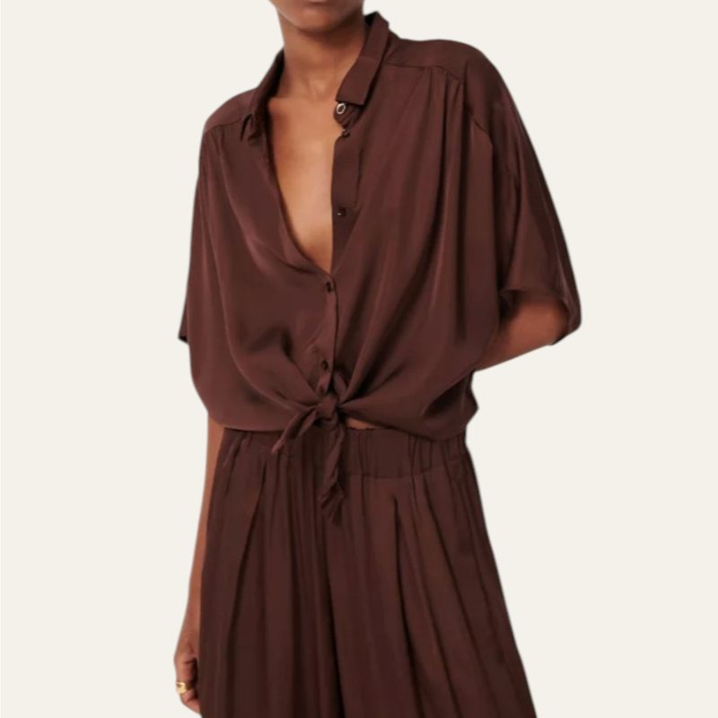 Alfassa Night Blouse Moka | Sessùn