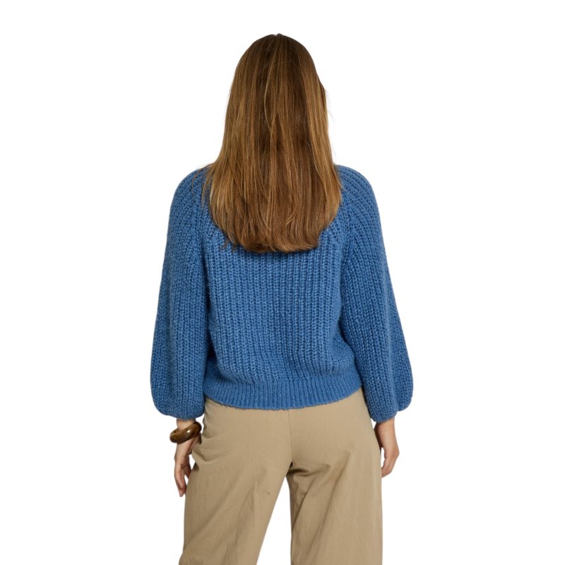 Jette GRS Knit Pullover Blue Riverside | Peppercorn