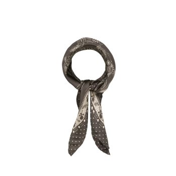 Dotted Flora Sia Scarf Hot Fudge Brown | Becksöndergaard