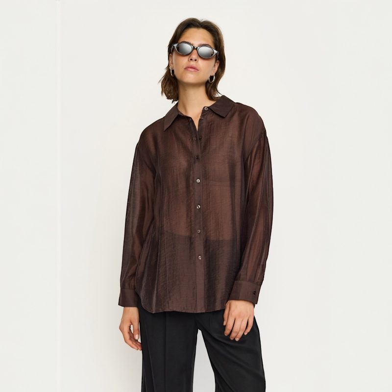 Rachel Shirt Coffee Bean | Soft Rebels - Afbeelding 2