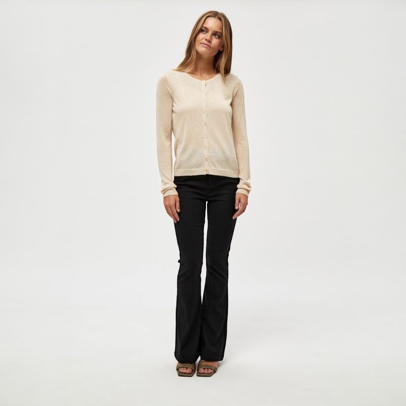 Laura Knit Cardigan Medal Gold Metallic | Minus