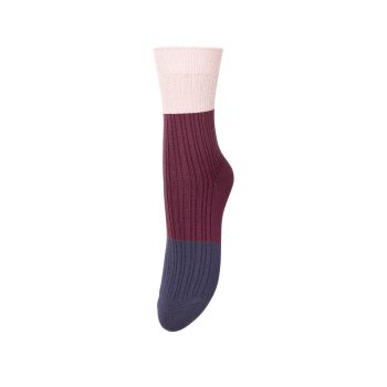 Colourblock Bam Sock Graystone Blue | Becksöndergaard