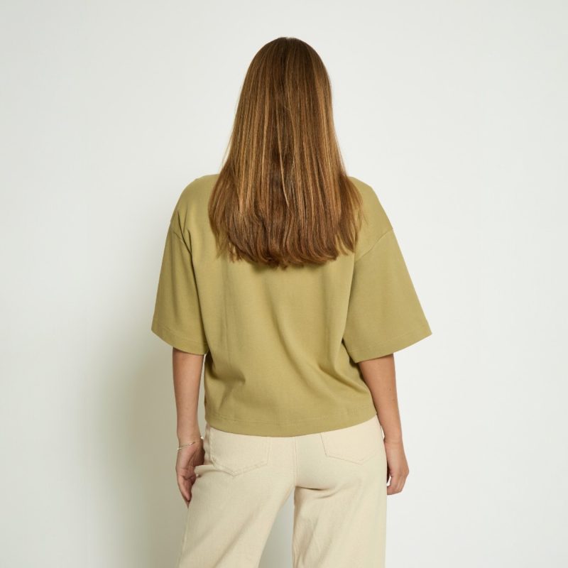 Fiola GOTS T-shirt Gray Green | Peppercorn