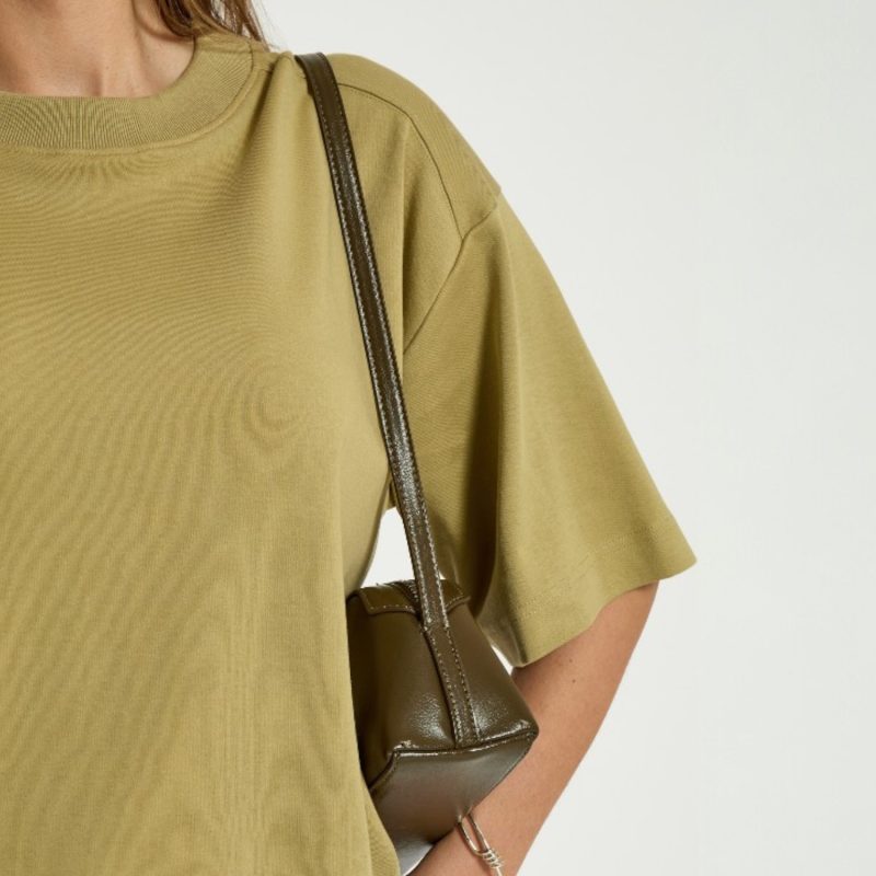 Fiola GOTS T-shirt Gray Green | Peppercorn