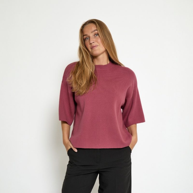Lupi Knit Shirt Roan Rouge | Minus