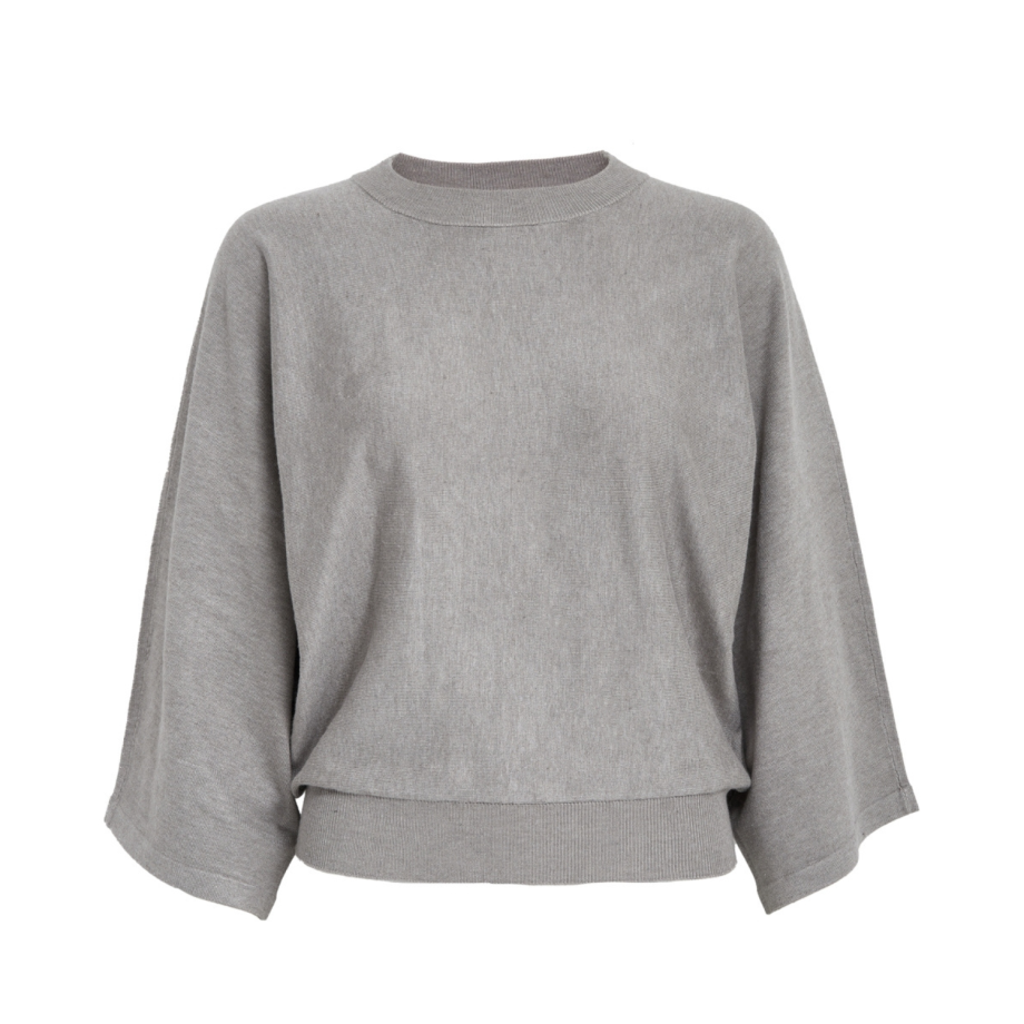 Tess Knit T-Shirt String Melange | Minus